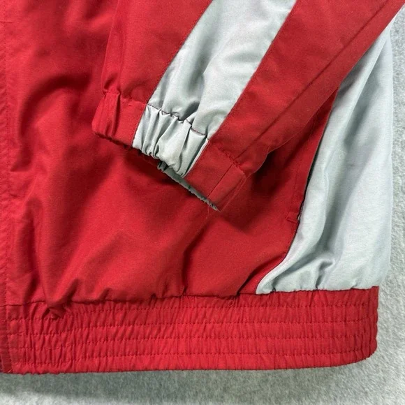 Alabama Crimson Tide Jacket Men's Medium Red‎ Gray Full Zip Essex Fleece Lined - Picture 4 of 11